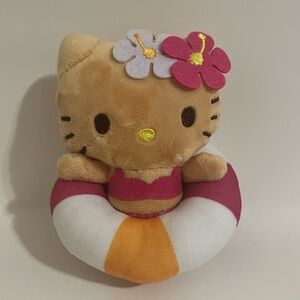 Hello Kitty Tan Summer Japan Limited Keychain Plush